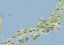 富山在日本的位置 富山在日本的位置